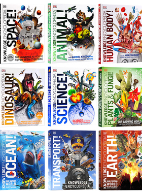 DK知识百科全书系列人体/恐龙/动物/科学/知识百科全书英文原版Knowledge Encyclopedia Human Body儿童科普精美插图DK图解精装