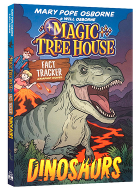 神奇树屋小百科 恐龙 英文原版  Magic Tree House Fact Tracker Graphic Novel Dinosaurs 儿童冒险经典桥梁章节全彩漫画书
