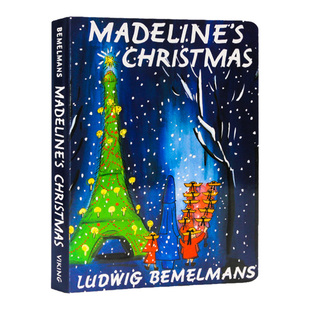 Madeline Bemelmans廖彩杏书单 圣诞节英文原版 童话故事纸板书 贝梅尔曼斯Ludwig 绘本 圣诞魔法之旅 玛德琳 Christmas韵律儿歌