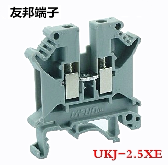 UKJ-2.5XE 上海友邦电气UPUN 框式螺钉压接接线端子排 轨组合式