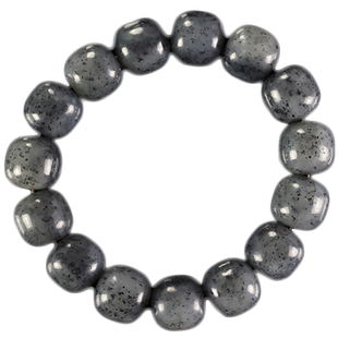 玉缘和田玉新疆和田青花籽老型珠手链串玉质细腻14mm男士送爱人