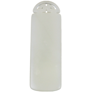 玉缘和田玉书签新疆和田白玉籽料书签形状饱满圆润品相精美油性好