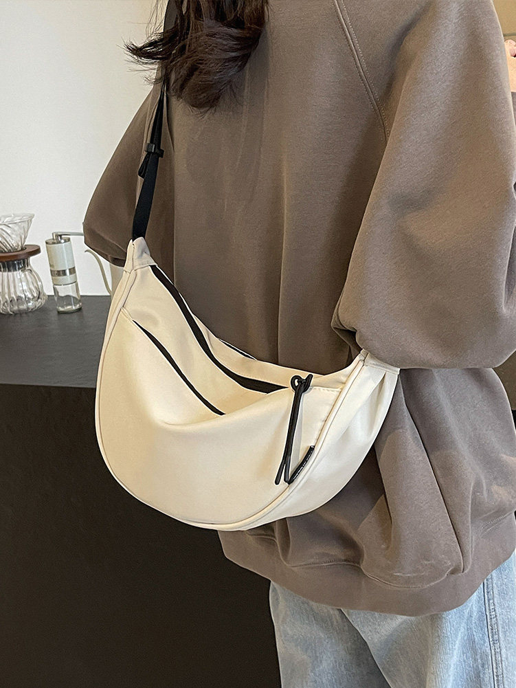 帆布包包休闲大容量单肩包女2024新款夏时尚百搭小众斜挎包饺子包,箱包皮具/热销女包/男包,时尚帆布包,淘宝优惠券,粉丝福利购,淘宝优惠卷