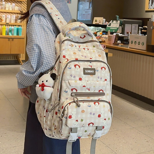 日系简约百搭高颜值少女书包小学
