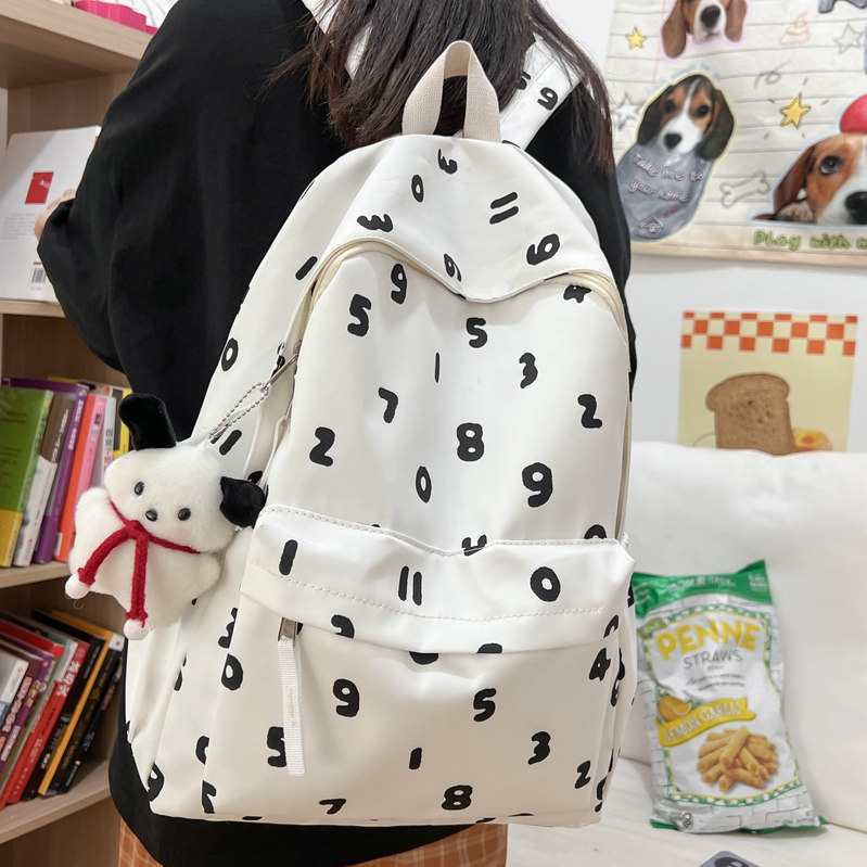 书包女韩版高中日系简约大容量小清新少女双肩包初中生中学生背包