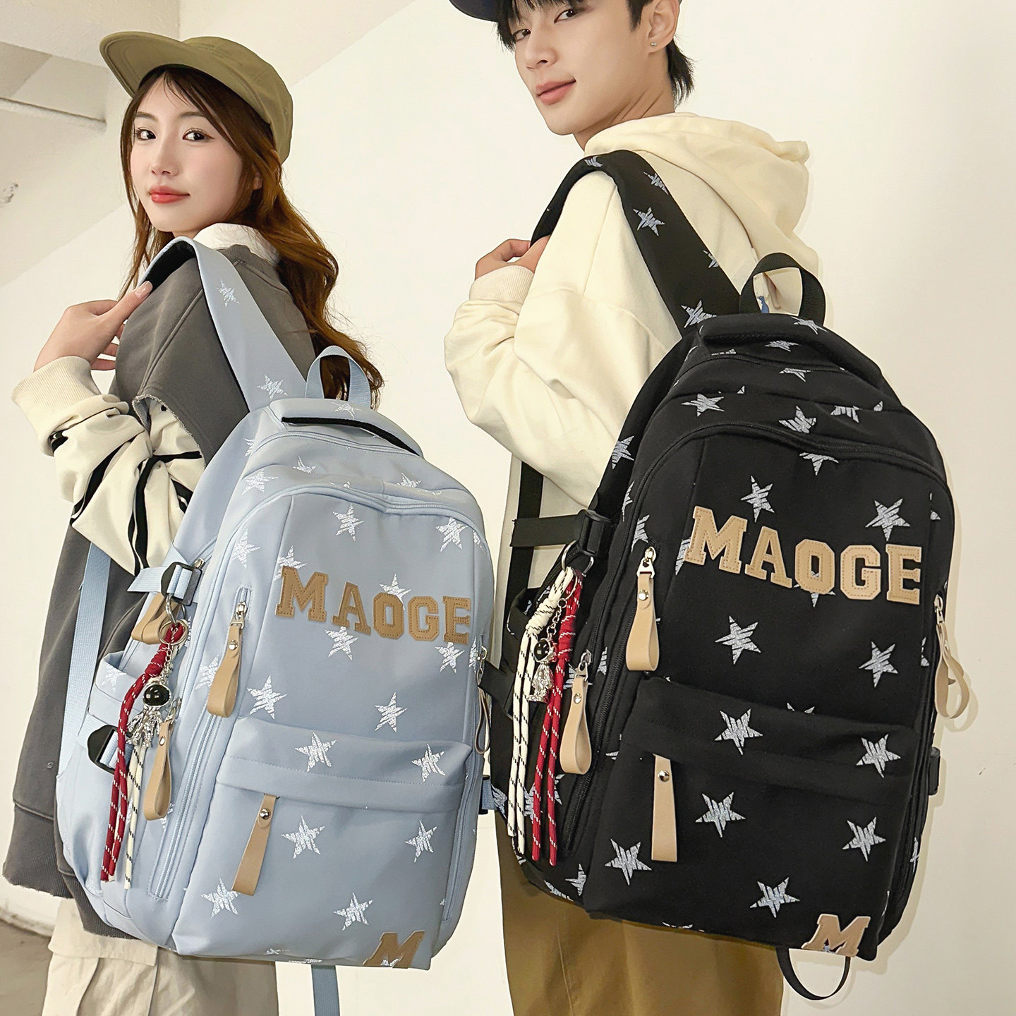 书包男女生大学生电脑包旅行背包2025新款双肩包初中生高中小学生,箱包皮具/热销女包/男包,双肩背包,淘宝优惠券,粉丝福利购,淘宝优惠卷