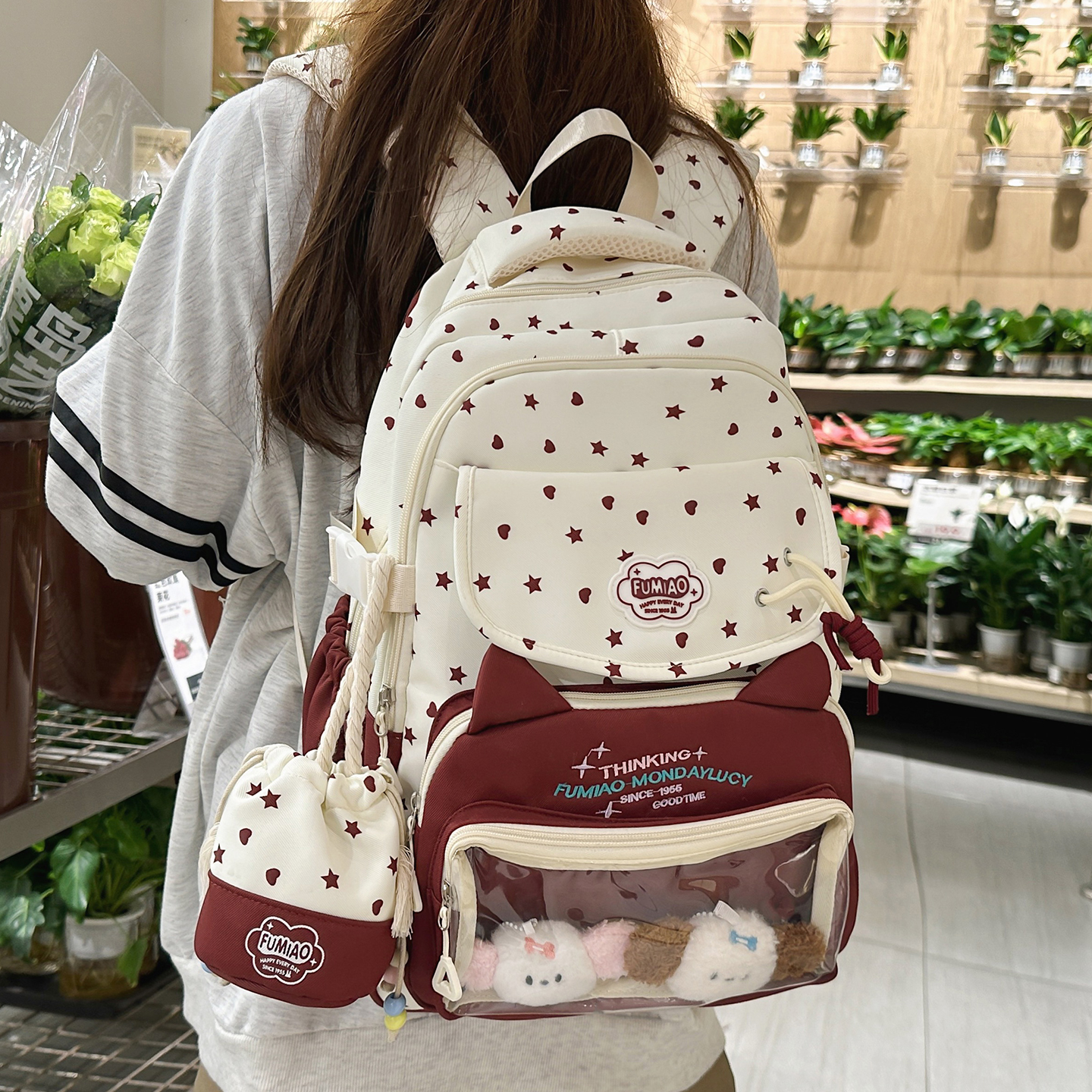 甜美可爱书包女生小学生三