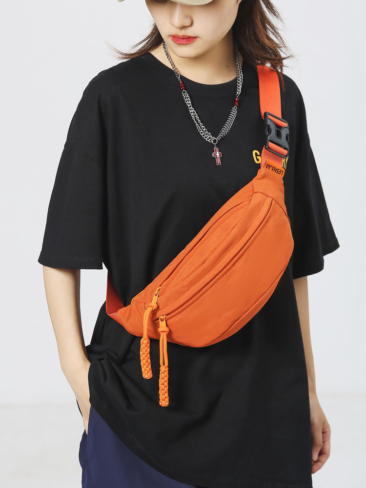 日系单肩斜挎包女款胸包2024新款腰包休闲挎包男款潮牌运动腰包女,箱包皮具/热销女包/男包,胸包,淘宝优惠券,粉丝福利购,淘宝优惠卷