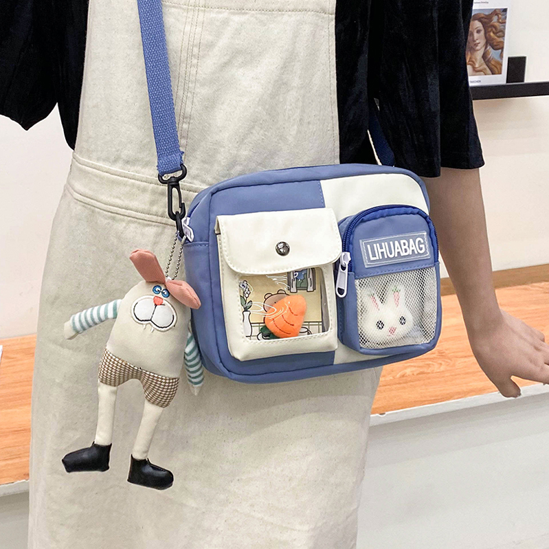 帆布小包包女2021新款可爱ins