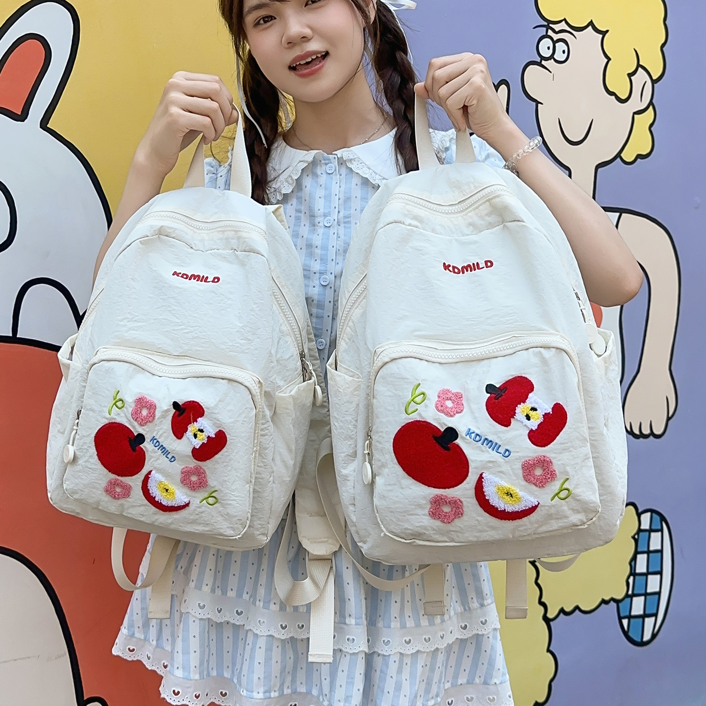 韩系ins可爱书包女小学生