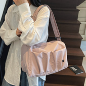 手提旅行包女轻便高颜值便携短途旅游外出斜跨单肩行李运动健身包