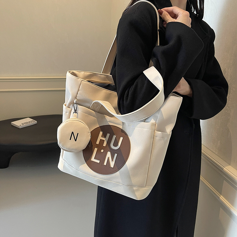 伊梵络帆布包女2024大学生手提