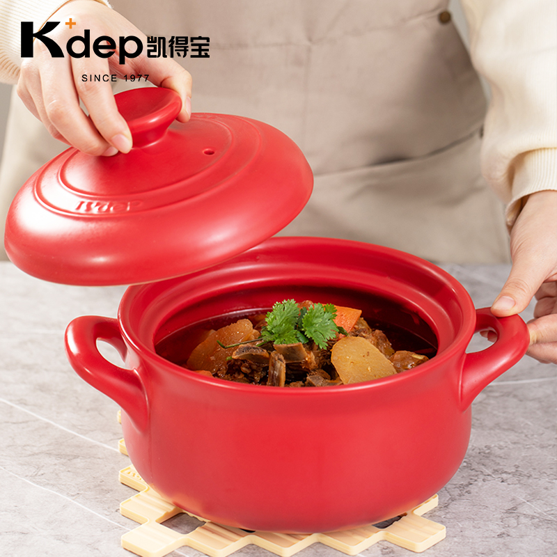 【好物体验专享】日本Kdep凯得宝砂锅陶瓷家用煤燃气灶耐高温干烧