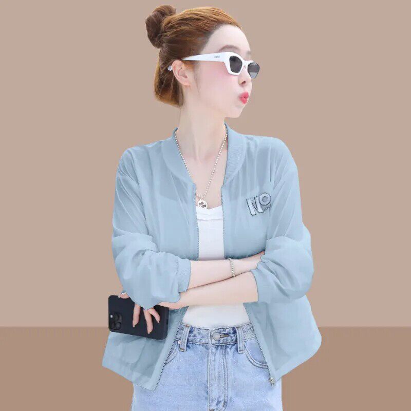 轻薄防晒衣女2026年夏季新款短款长袖宽松防紫外线透气时尚外套
