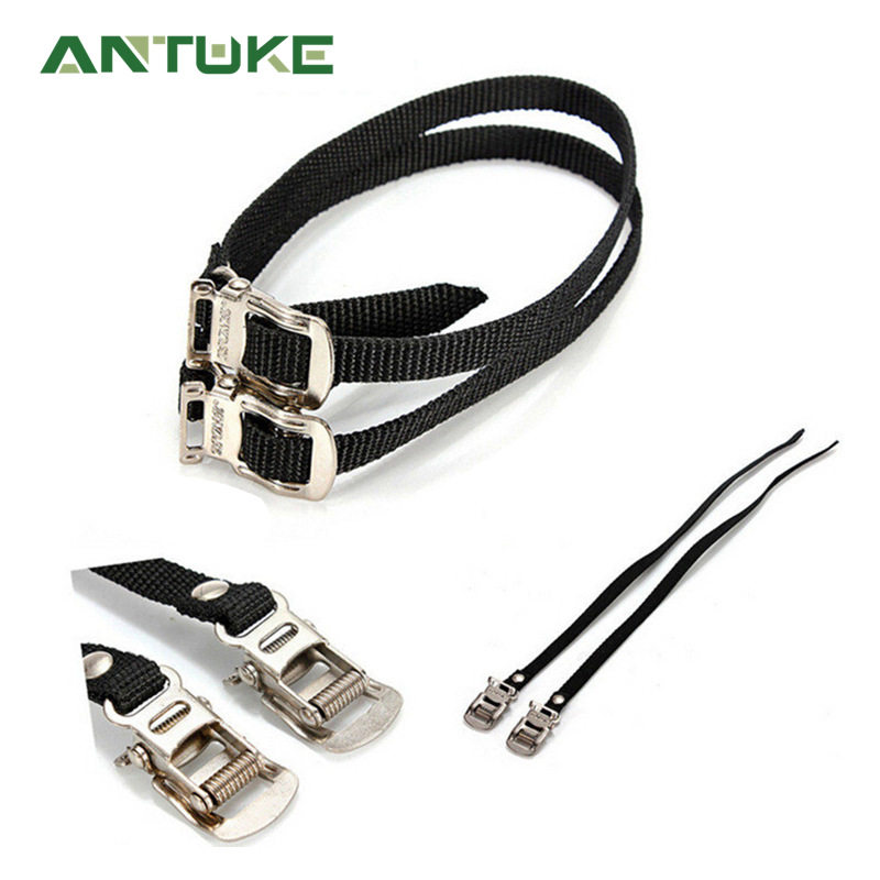 自行车脚踏套绑带 死飞车动感单车铝合金狗嘴套固定绳脚束一对