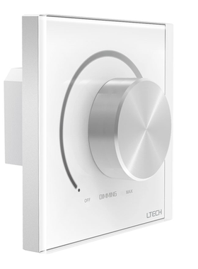 LTECH雷特0-10V调光器E610P旋钮调光触屏控制面板可控硅调光开关