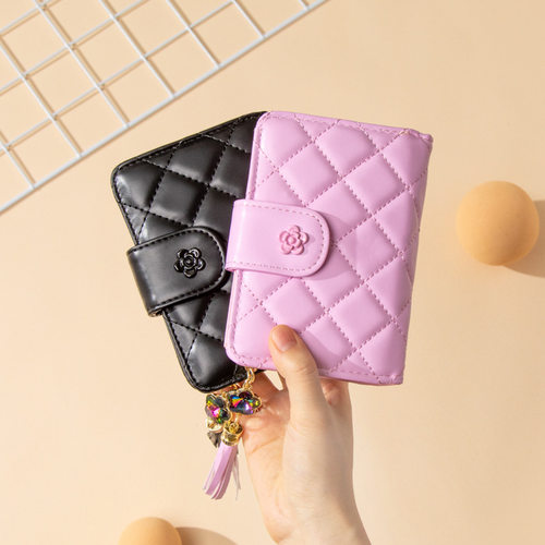 women's short wallet clutch check bill holder coin purse