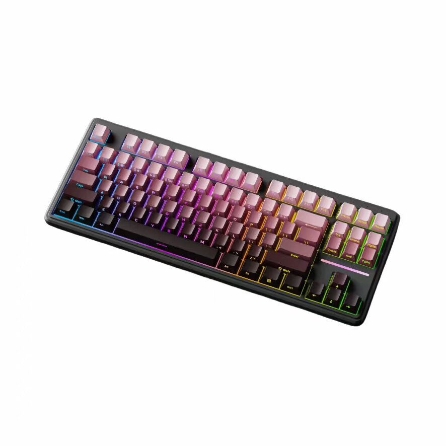 前行者V80有线键盘蓝牙机械手感静音女生办公游戏专用RGB
