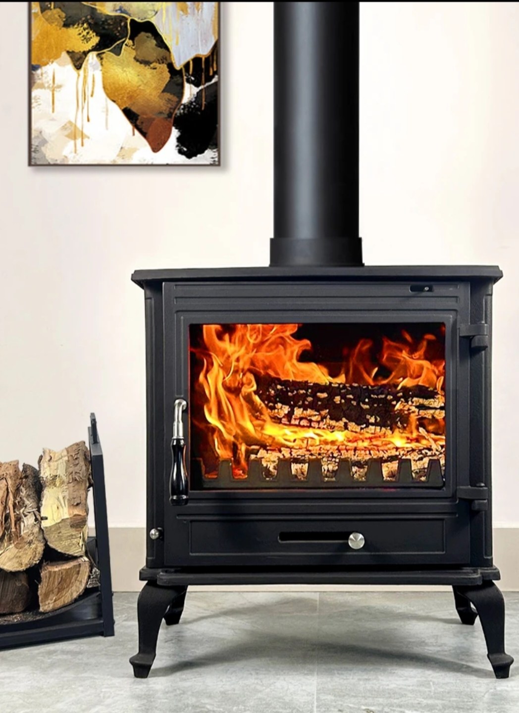 尔创壁炉独立炉别墅专用壁炉铸铁燃木真火壁炉欧式壁炉厂家直销