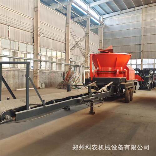 移动式圆盘树根破碎机墩木
