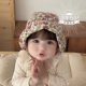 婴儿遮阳帽春夏薄款 大帽檐防晒防紫外线纯棉透气女宝宝儿童太阳帽