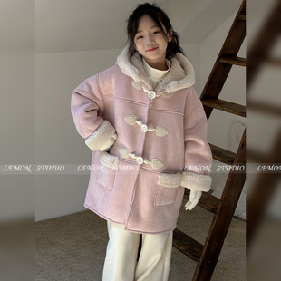 2025新款 Lemon 毛呢外套 加绒加厚 Studio女童冬装