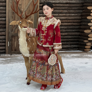 Studio 2025新款 女童冬装 马面裙套装 国风新中式 Lemon