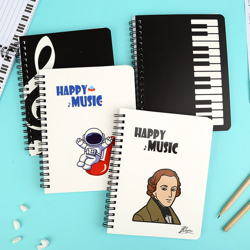 音符笔记本笔记本多种图案可定制