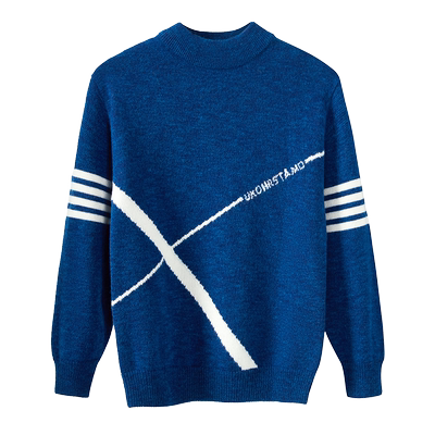 唐甲青少年纯羊毛圆领保暖