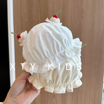 韩版纯棉宝宝渔夫帽可爱胎帽