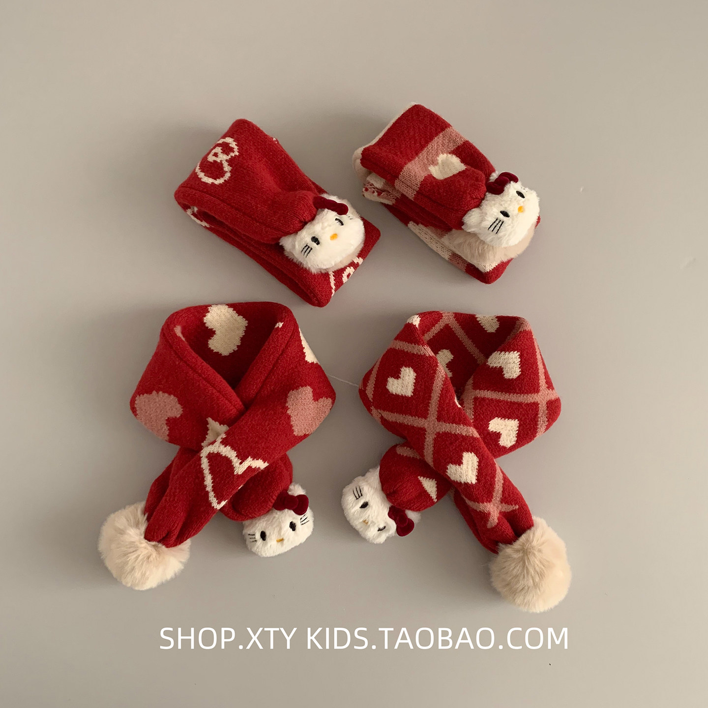 儿童围巾冬季保暖针织红色圣诞喜庆新年防风脖套男女小孩宝宝围脖,童装/婴儿装/亲子装,围巾,淘宝优惠券,粉丝福利购,淘宝优惠卷