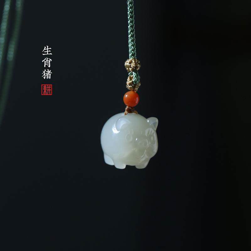 天然和田玉生肖猪吊坠 青白玉山料 属虎六合 属兔 羊三合挂件,珠宝/钻石/翡翠,颈饰,淘宝优惠券,粉丝福利购,淘宝优惠卷