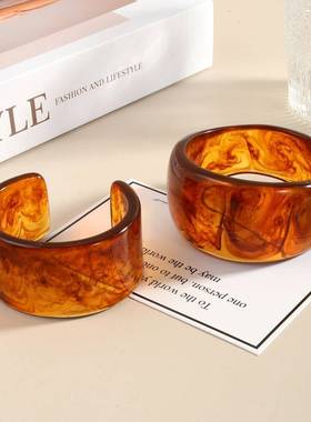 irregular 异形bracelet 晕染色exaggeration personality fashio