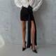 设计感loose 经典 fashion 色丁half 夏季 French 短款 skirt temper