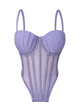 褶皱设计鱼骨胸衣高级感外穿文胸带杯垫塑身塑型straps