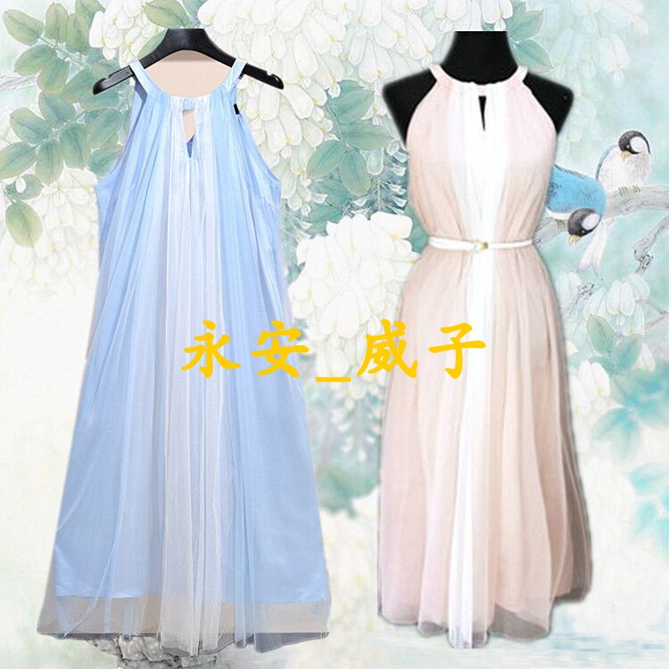 2018Ïļ¾Ð¿îÔ²Áì¹Ò²±ÎÞÐäÍøÉ´½¥±äÉ«Á¬ÒÂȹÖг¤È¹Vero Dgo Moda