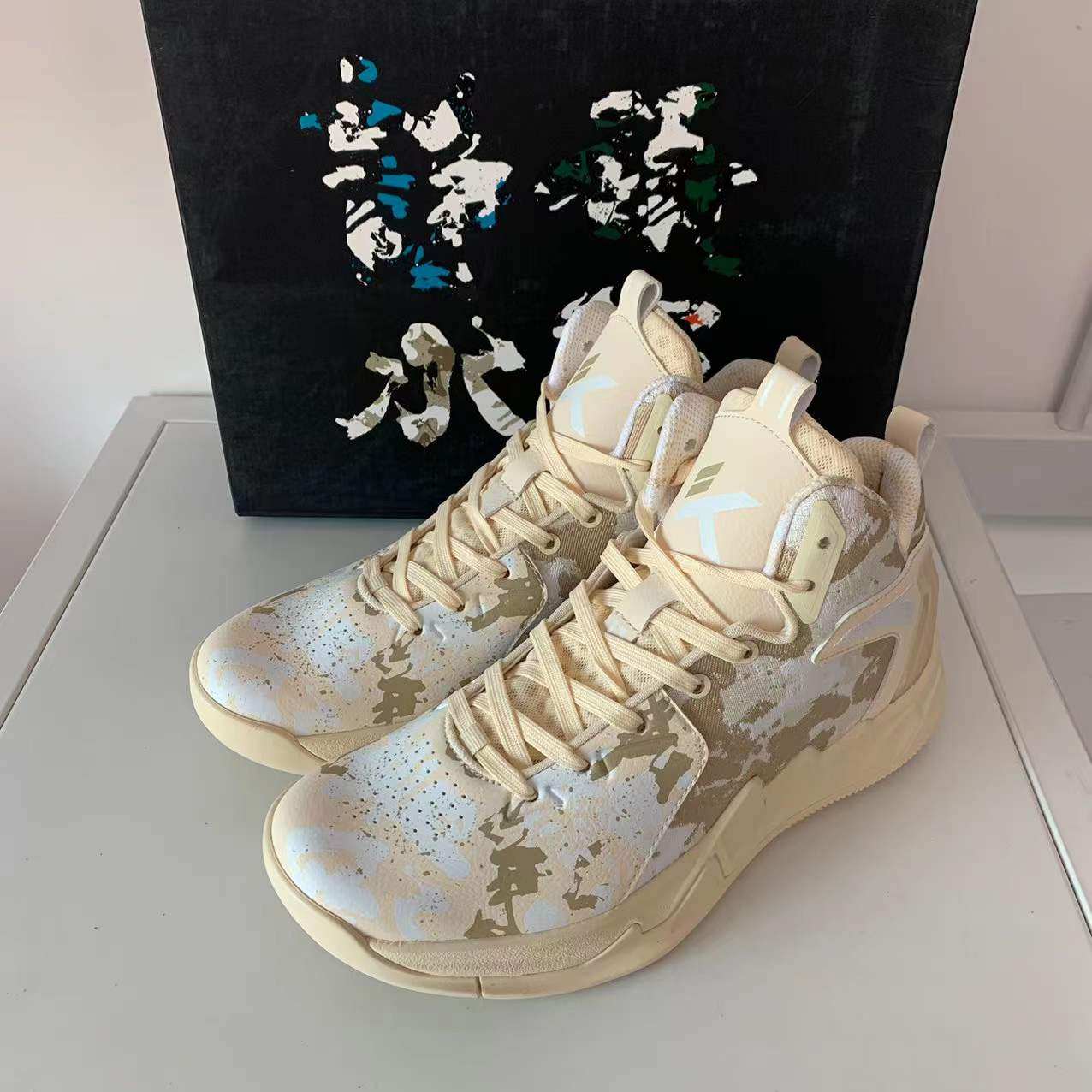 安踏篮球鞋男鞋2023春秋克莱汤普森kt2代复刻典藏运动鞋11941102s