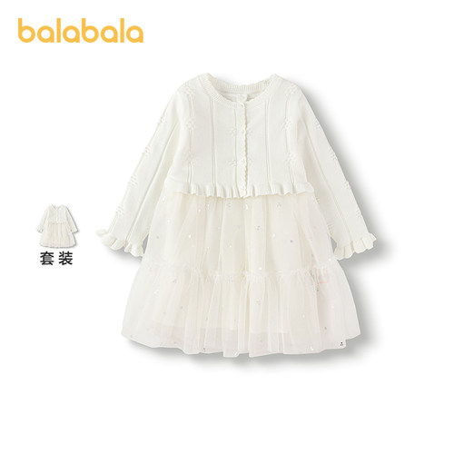 巴拉巴拉套装女童连衣裙两件套秋