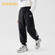 裤 巴拉巴拉童装 子棋盘格印花 2024秋装 新款 男童长裤 儿童宽松束脚裤
