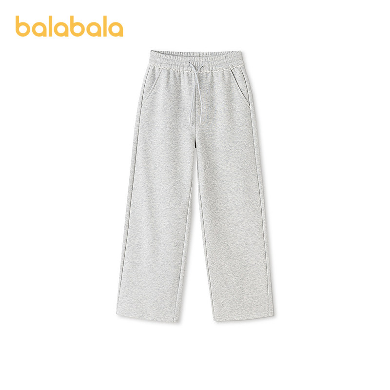 【balaOne】巴拉巴拉童装儿童裤子女童2026春新款长裤宽松直筒裤