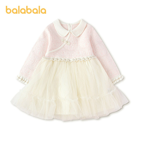 巴拉巴拉宝宝新中式连衣裙