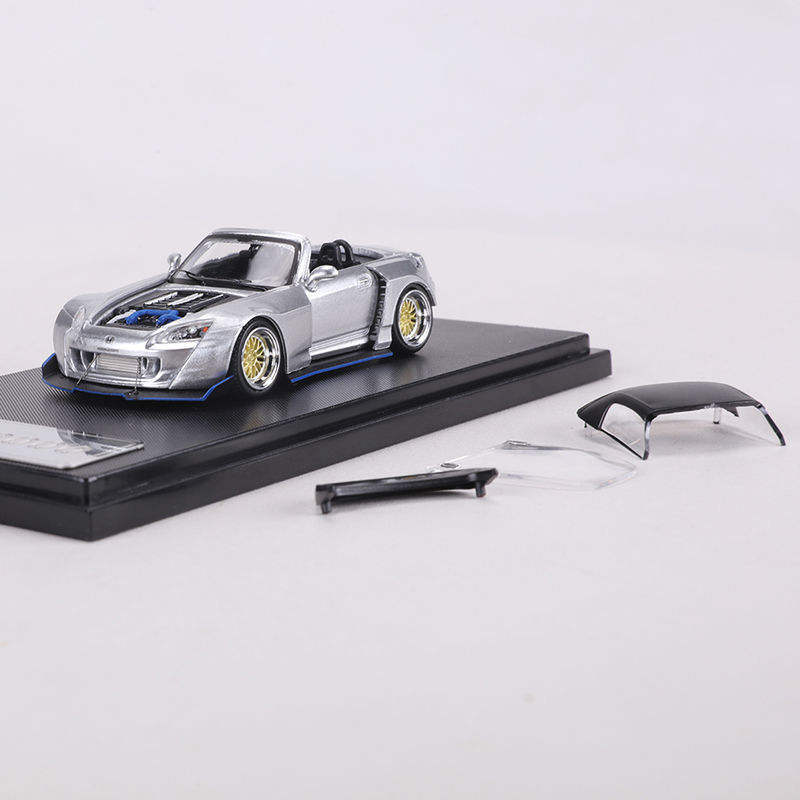 新款 RM犀牛1:64本田田S2000宽体改装敞篷跑车仿真合金汽车模型