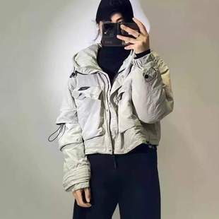 秋冬美拉德超短款羽绒服女轻薄连帽时尚洋气鸭绒夹克衫2024年秋季