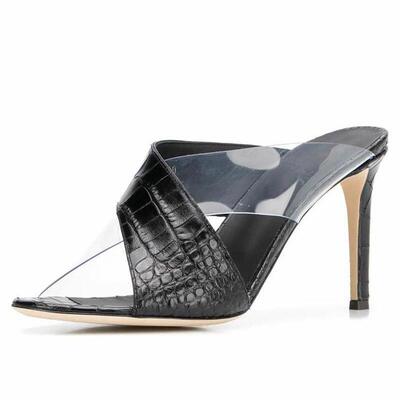 欧美时装凉鞋蛇纹绑带细跟凉靴 外贸女鞋women sandals shoes橡胶