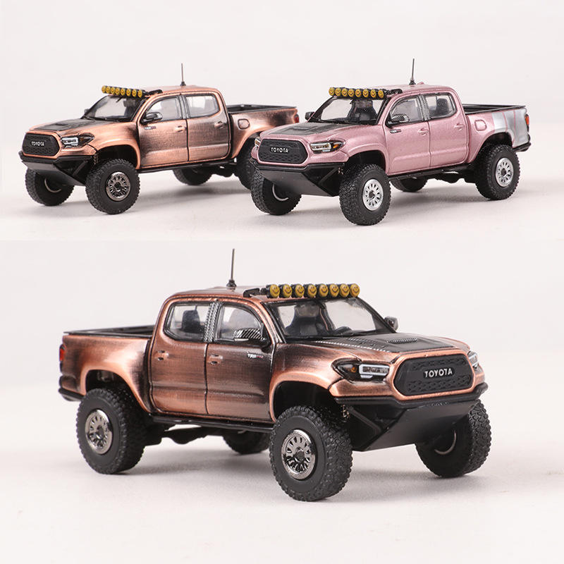 新款 1:64 Toyota丰田塔科玛TACOMA宽体改装版仿真合金汽车模型