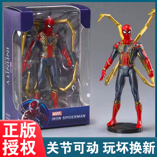 漫威现货钢铁侠模型可动