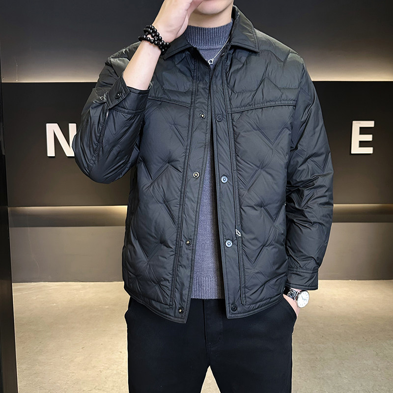 新标90绒冬季轻薄羽绒服男士时尚保暖外套男装B320-5562-P195,男装羽绒服,电商B320