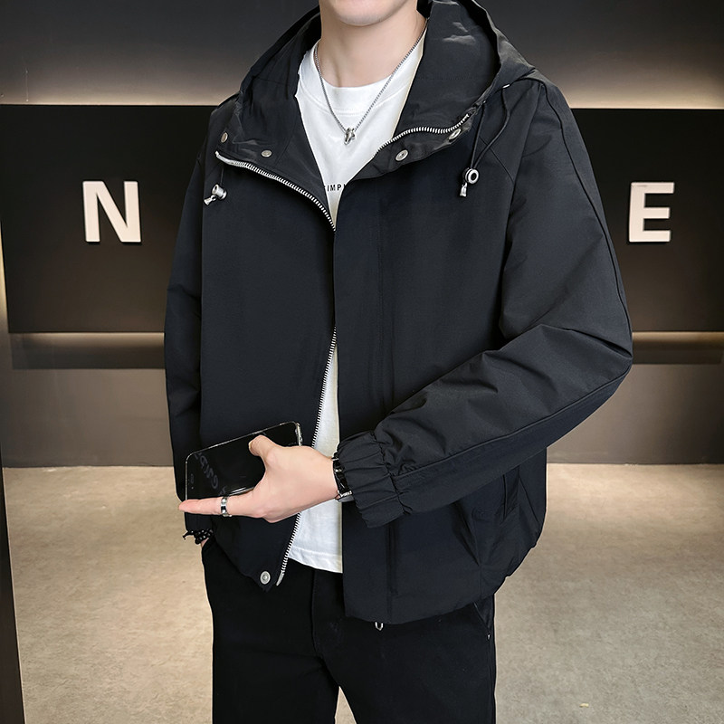 店主风连帽夹克男装休闲时尚潮流百搭外套男B320-2515-P125图片