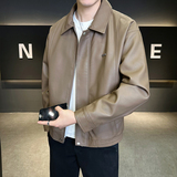 店主方皮衣男士外套2025秋装新款皮夹克男装B320-6210-P135，男装皮衣，电商B320
