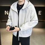 店主风连帽夹克男士2025秋装新款百搭宽松外套男B320-85847-P145，男装夹克，电商B320